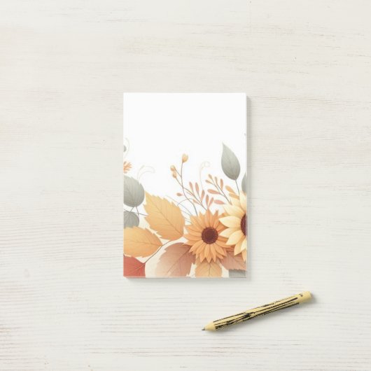 natuur design Post-it® notes, 4" x 6" Post-it® Notes (Op bureau)