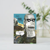 Natuur die mensen imiteert, krijgt snel goede wens briefkaart (Staand voorkant)