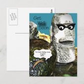 Natuur die mensen imiteert, krijgt snel goede wens briefkaart (Voorkant / Achterkant)