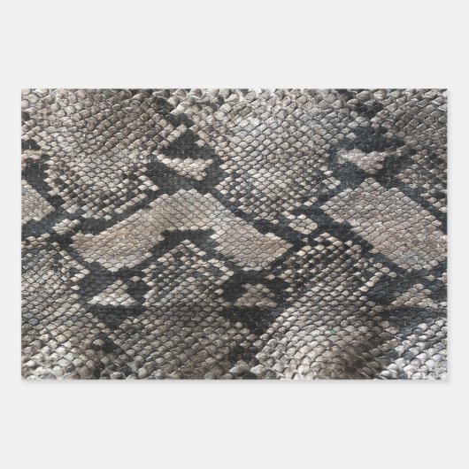 Natuur Dieren Giraffe Python Snake Leopard Skins Inpakpapier Vel (Voorkant 3)