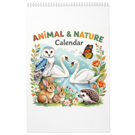 Natuur dieren habitat kalender (Hoes)