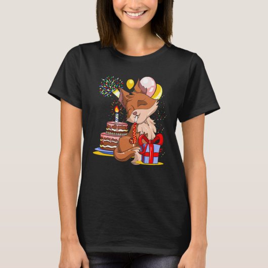 Natuur dierlijk stookoxel vos t-shirt (Voorkant)