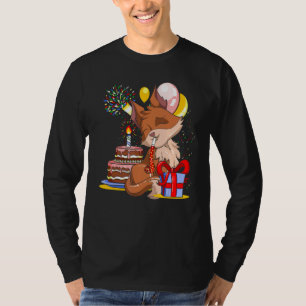 Natuur dierlijk stookoxel vos t-shirt