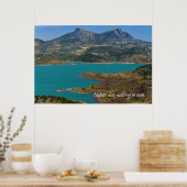 Natuur doet niets tevergeefs poster (Keuken)