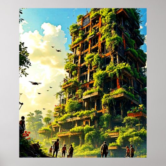 Natuur eist verstedelijking op poster (Voorkant)