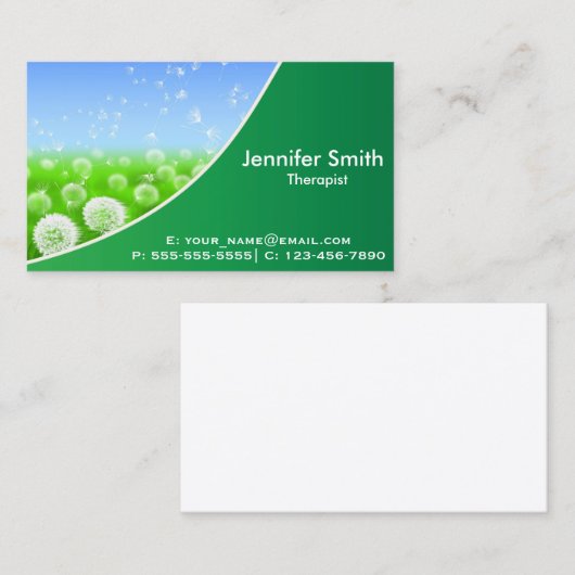 Natuur Elegance | Therapist Visitekaartje (Voorkant / Achterkant)