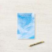 Natuur Elegant Sjabloon White Clouds Blue Sky Post-it® Notes (Op bureau)