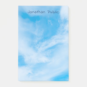 Natuur Elegant Sjabloon White Clouds Blue Sky Post-it® Notes