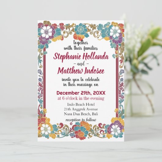 Natuur Elegantie & Majestic Beauty Banff Bruiloft  Kaart (Staand voorkant)