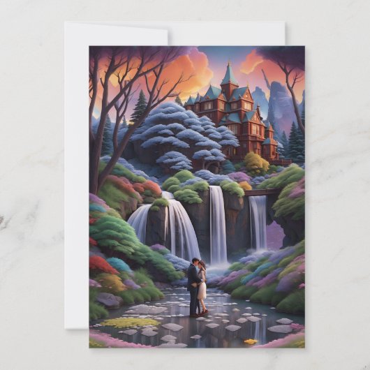 Natuur Elegantie & Majestic Beauty Banff Bruiloft  Kaart (Achterkant)