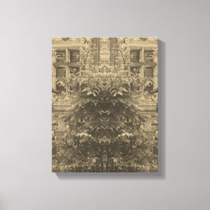Natuur elementair - omcirkeld Canvas Afdruk