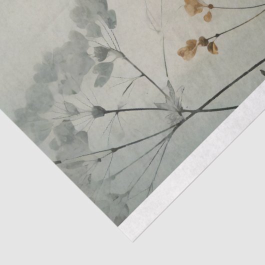 Natuur Elementen Abstracte Botanische Achtergrond Tissuepapier (Detail)