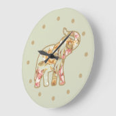 Natuur Elephant Floral Design Grote Klok (Hoek)