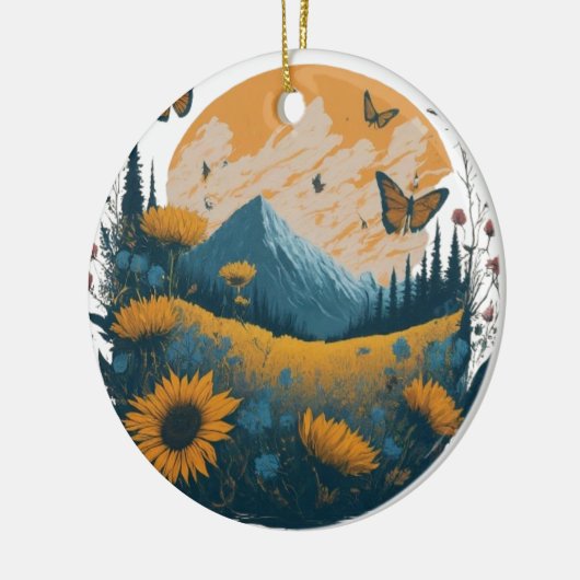 Natuur Embrace Keramisch Ornament (Links)