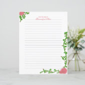 Natuur Embrace Lined Paper Sheet (Staand voorkant)