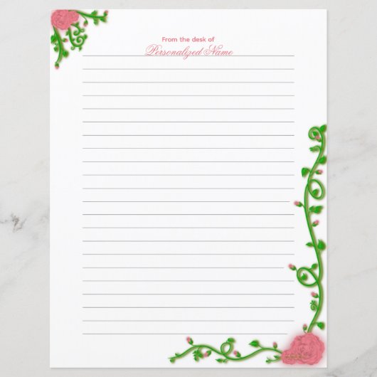 Natuur Embrace Lined Paper Sheet (Voorkant)