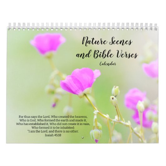 Natuur en Bijbelverzen Kalender (Hoes)