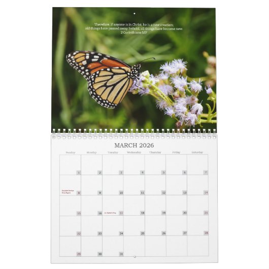 Natuur en Bijbelverzen Kalender (Mar 2026)