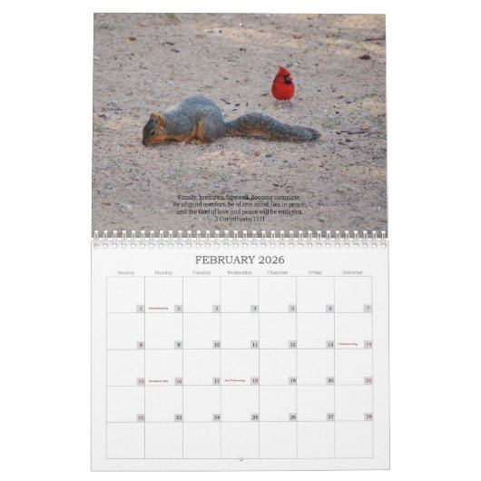 Natuur en Bijbelverzen Kalender (Feb 2026)