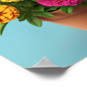 Natuur en bloemenwandkunst, serene botanische prin poster (Hoek)