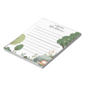 Natuur en boeken Aangepaste notitieblok voor docen (Linkerzijde)