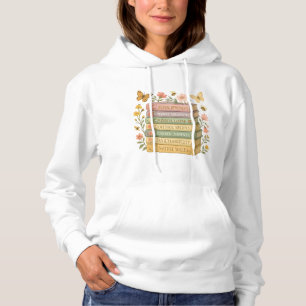 Natuur en boekenliefhebber Botanische Stack Hoodie
