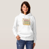 Natuur en boekenliefhebber Botanische Stack Hoodie (Voorkant volledig)