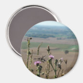 Natuur en Butterfly Photo Magnet (Voorkant / Achterkant)