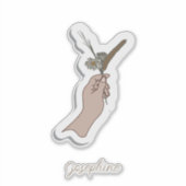 Natuur en eenvoud illustratie sticker (Voorkant)