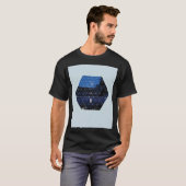 Natuur en geometrie - de maan t-shirt (Voorkant volledig)