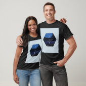 Natuur en geometrie - de maan t-shirt (Unisex)