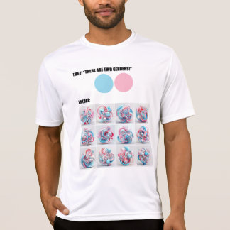 Natuur en geslacht t-shirt