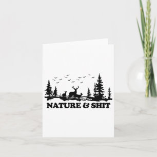 Natuur en Grappig Camp Lake Cabin Hiking Camping Kaart