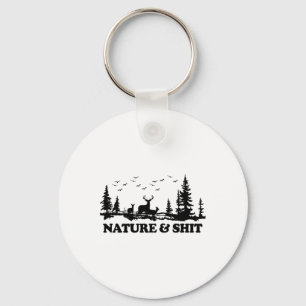 Natuur En Grappig Kamp Meer Hut Wandelen Camping  Sleutelhanger