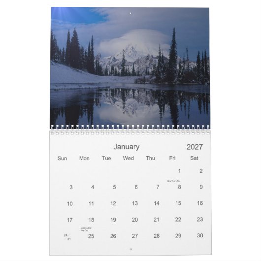 Natuur en kalender voor wilde dieren (Jan 2027)