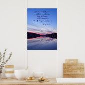 Natuur en schoonheidsgedicht op Sunset over Lake F Poster (Keuken)
