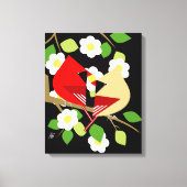 Natuur en vogelliefhebber kunst canvas afdruk (Voorkant)