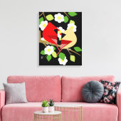 Natuur en vogelliefhebber kunst canvas afdruk (Insitu (Woonkamer))