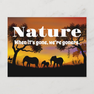 Natuur en weeshuizen waarderen briefkaart