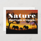 Natuur en weeshuizen waarderen briefkaart (Voorkant / Achterkant)