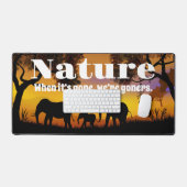 Natuur en weeshuizen waarderen bureaumat (Keyboard & Muis)