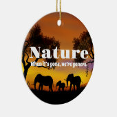 Natuur en weeshuizen waarderen keramisch ornament (Rechts)