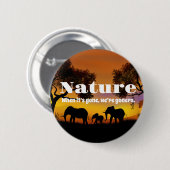 Natuur en weeshuizen waarderen ronde button 5,7 cm (Voorkant /achterkant)