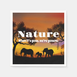 Natuur en weeshuizen waarderen servet