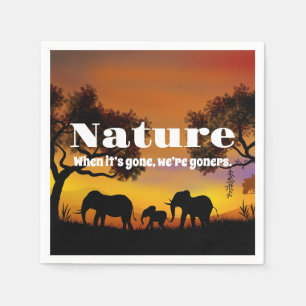 Natuur en weeshuizen waarderen servet