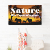 Natuur en weeshuizen waarderen spandoek (Insitu)