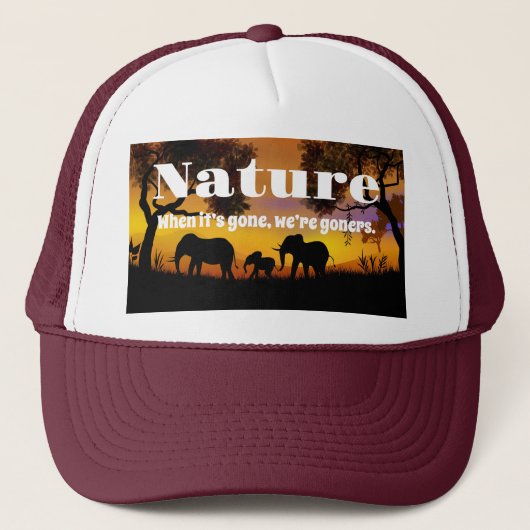 Natuur en weeshuizen waarderen trucker pet (Voorkant)