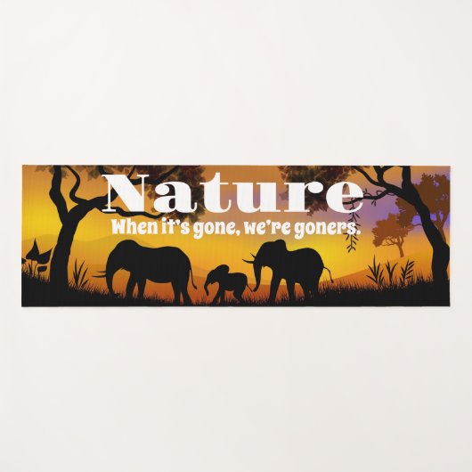 Natuur en weeshuizen waarderen yogamat (Voorkant (horizontaal))