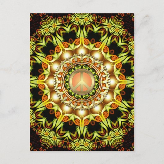 Natuur Energy Peace Symbol Briefkaart (Voorkant)