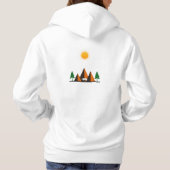 Natuur Escape Vrouwen Hoodie (Achterkant)